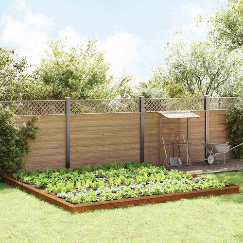 VidaXL Ograde protiv puževa 20 pcs Rđa Slike