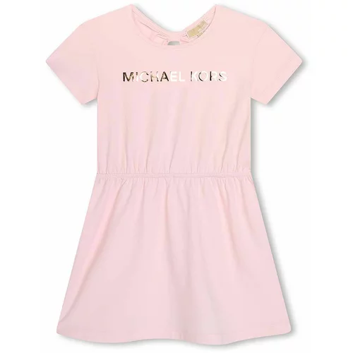 Michael Kors Dječja haljina boja: ružičasta, mini, ravna