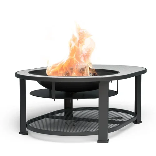Blumfeldt Merano Circolo L, 3 v 1, ognjišče s funkcijo žara, ki se lahko uporablja kot miza