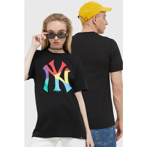 47 Brand Pamučna majica MLB New York Yankees boja: crna, s tiskom