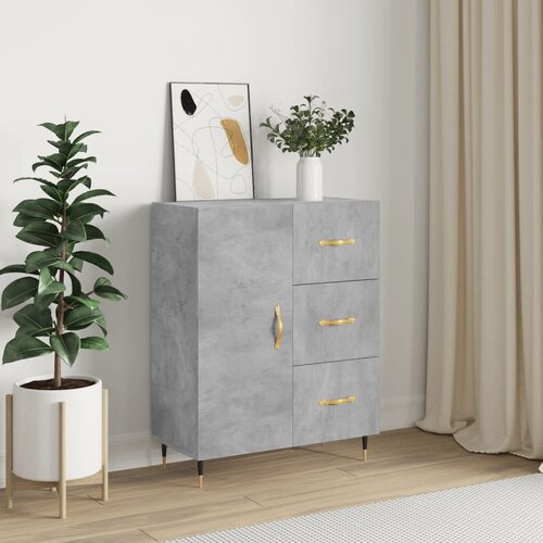 VidaXL Komoda siva boja betona 69 5x34x90 cm od konstruiranog drva Slike