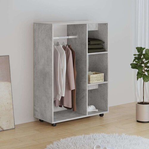  Ormar siva boja betona 80 x 40 x 110 cm od iverice Slike