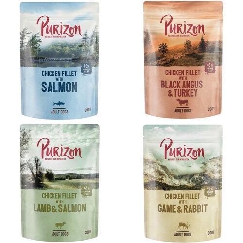 Purizon Adult 6 x 300 g - Mješovito pakiranje (4 vrste) Cijene
