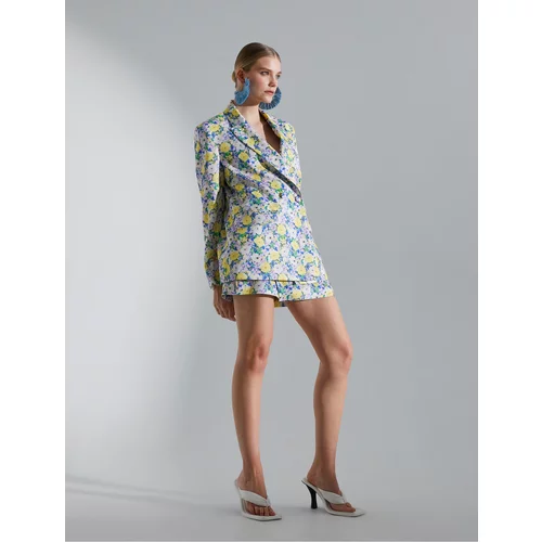 Koton Melis Ağazat X - Floral Oversize Blazer Jacket