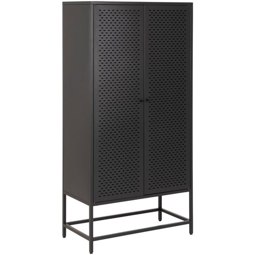 Actona crna metalna komoda Newcastle &amp;scaron;irine 80 cm Slike