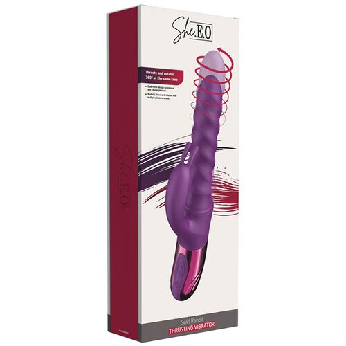She.E.O svedrasti rabbit vibrator &amp;quot;swirl rabbit thrusting&amp;quot; (R20207) Slike
