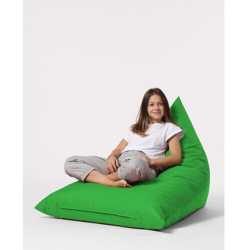 Atelier Del Sofa Vreća za sjedenje Garden, 35x90x145 cm, Piramidalni veliki puf za krevet, zelena Cene