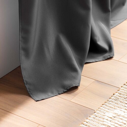 Douceur d int&amp;eacute;rieur Temno siva zavesa 140x260 cm Essentiel &amp;ndash; Slike