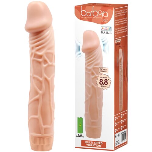 Baile Barbara - realistični vibrator - 22 cm (prirodni) Slike