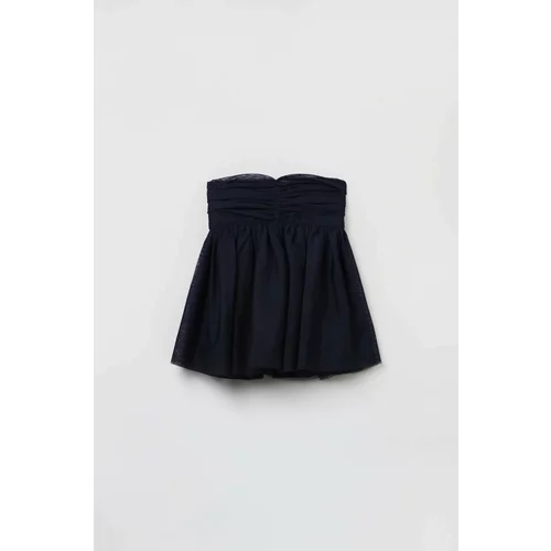 OVS Dječja suknja boja: tamno plava, mini, širi se prema dolje