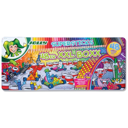 Jolly Drvene bojice u metalnoj kutiji Classic 3000 0494, 48 komada Cene