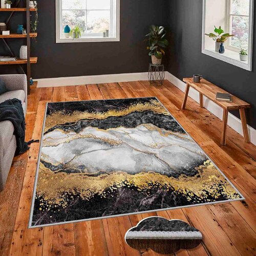 Conceptum Hypnose Hmnt433 whitegreygoldblack carpet (160 x 230) Cene