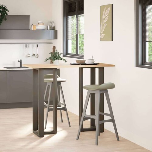  Noge barski stol T-oblika 2 kom 50x35x(110-111) cm čelik Slike