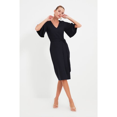 Trendyol Navy Belted Dress Slike