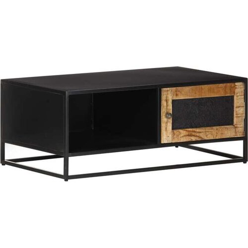  Klubska mizica 90x50x35 cm robusten mangov les Slike