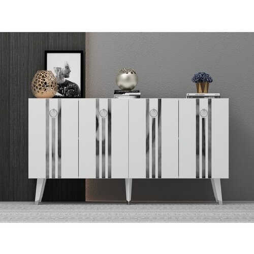 Hanah home komoda isil - white, silver whitesilver console Cene