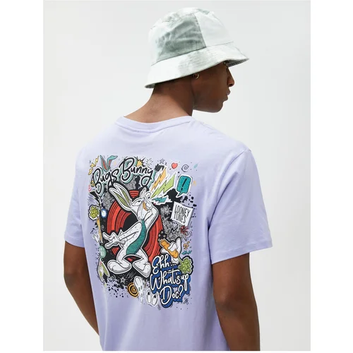 Koton Bugs Bunny Oversize T-Shirt Printed on the Back Licensed