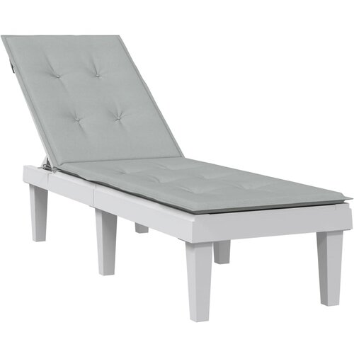 VidaXL Jastuk za ležaljku svjetlosivi (75+105)x50x3 cm tkanina Slike