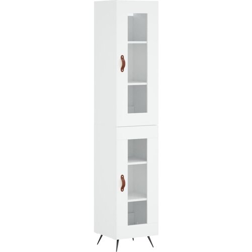 Maison Chic Visoka omara - Komoda - Predalnik bela 34,5x34x180 cm inženirski les, (21719027) Slike