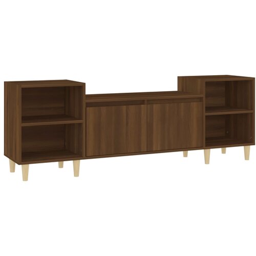 Maison Chic TV omarica - TV stojalo - Televizijska omarica rjav hrast 160x35x55 cm inženirski les, (21701205) Cene