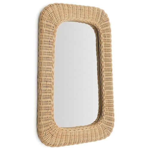 Kave Home Zidno ogledalo s okvirom od ratana 38x59 cm Zilna – Cene