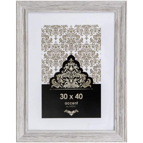 NIELSEN DESIGN accent vintage 30x40 wooden frame white 3231001