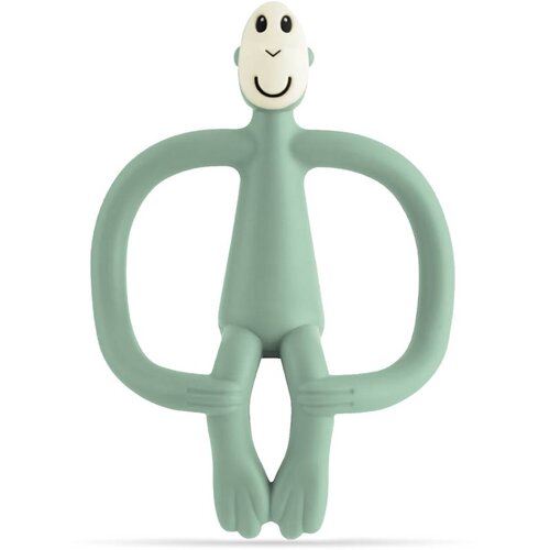 Matchstick monkey Teething Toy and Gel Applicator grizalo s krtačko 2v1 Mint Green 1 kos Slike