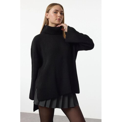 TRENDYOLMILLA ženski duks Twoaw25Kz00394, Crna-Crna Cene