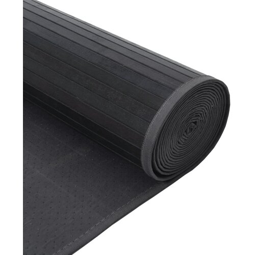  Tepih pravokutni sivi 100 x 200 cm od bambusa Slike