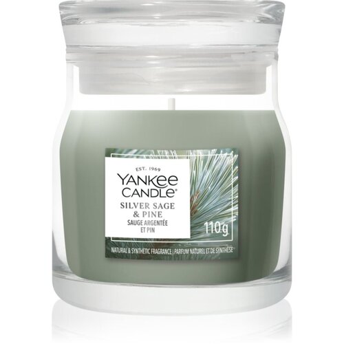 Yankee Candle Silver Sage &amp;amp; Pine mirisna svijeća Signature 110 g Slike