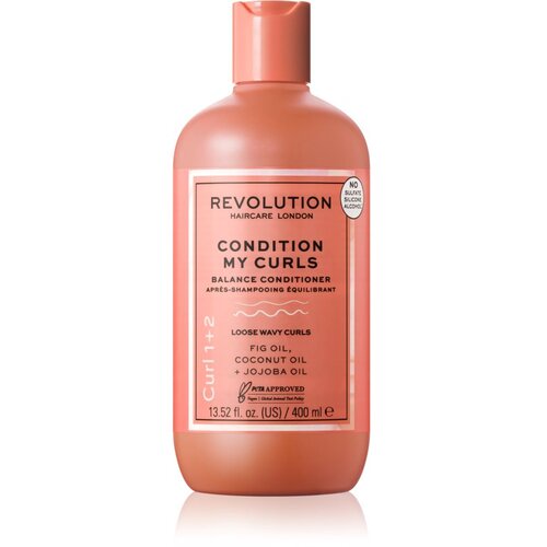 Revolution Haircare London Curl 1+2 Hydrate My Curls Balance Conditioner regenerator za kovrčavu kosu 400 ml za žene Slike