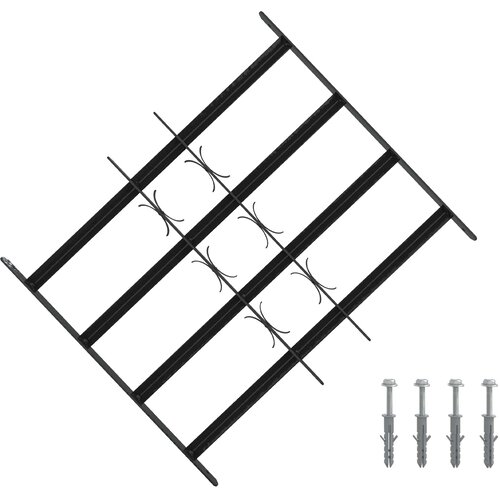  Sigurnosna re&amp;scaron;etka za prozore s 4 poprečne &amp;scaron;ipke 3 pcs 43-74 cm Slike