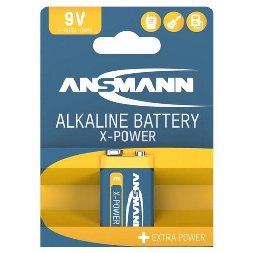 Ansmann X-P 6LR61 - 9V, 1x, Alkalna Baterija, (481047) Cene