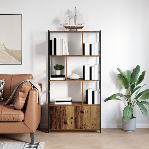 VidaXL Knjižna polica Star les 80 x 30 x 155,5 cm Konstruiran les Slike