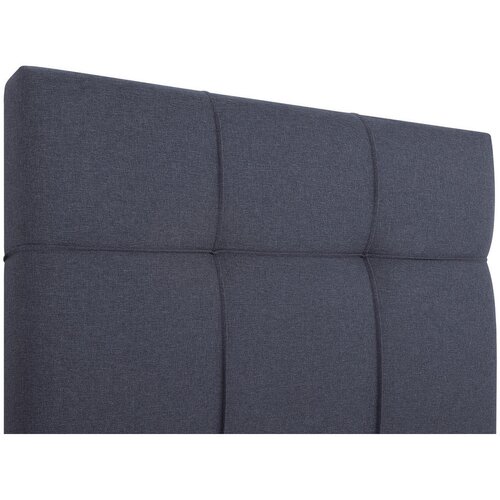 MID.YOU POSTELJA Z VZMETNICO 100 cm x 200 cm , tekstil, leseni material temno siva Slike