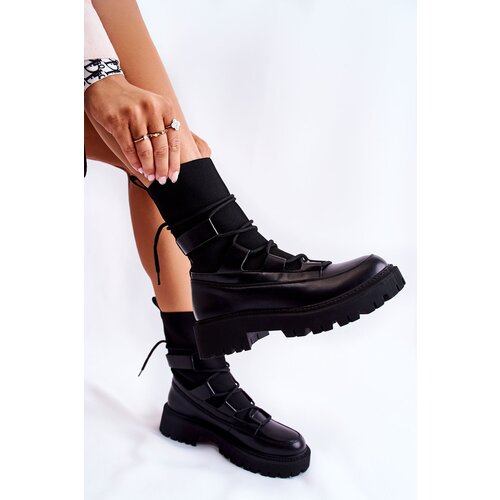 Boto Women's Boots Workers With A Sock Black Fallor Cijene