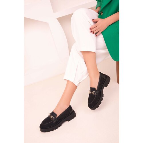 Soho Black Suede Women's Casual Shoes 18012 Slike