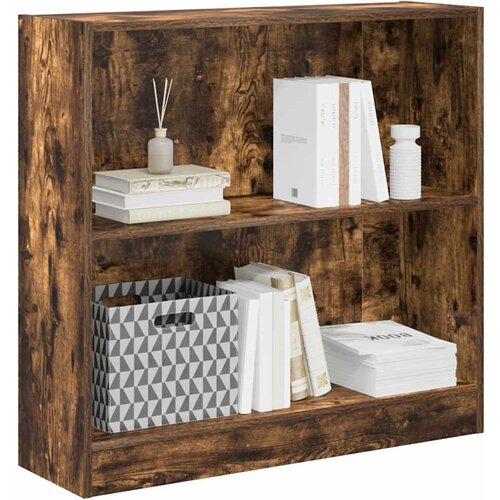  Regal za knjige boja hrasta 80x24x76 cm konstruirano drvo Slike