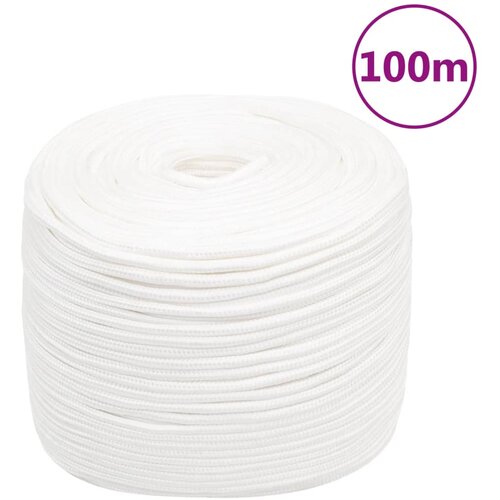 vidaXL Vrv za čoln popolnoma bela 6 mm 100 m polipropilen Cene