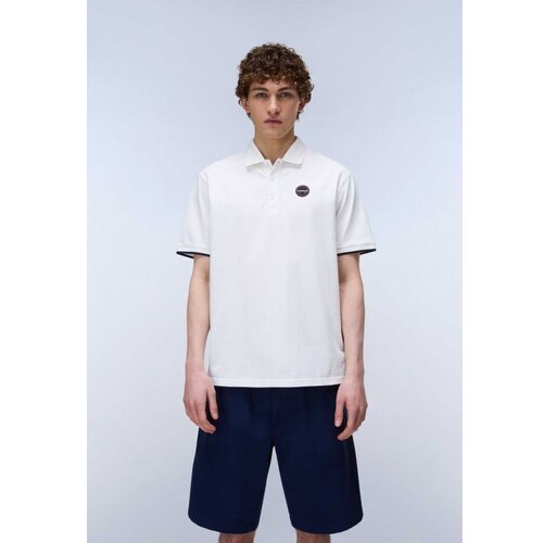 Napapijri e-badge ss 1 white heron Cene