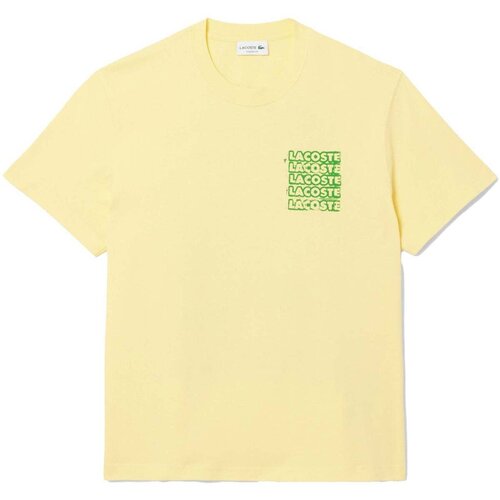 Lacoste Logo Graphic T-Shirt Yellow/Green žuta Slike