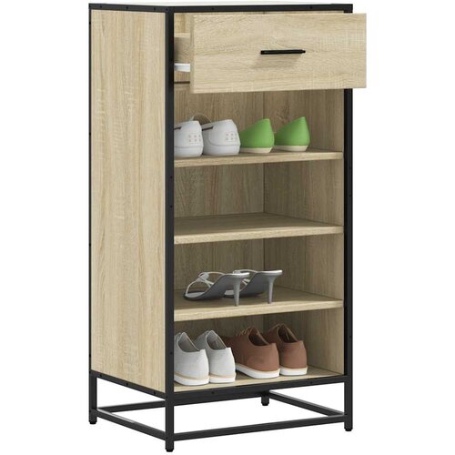 Furnova Regal za čevlje sonoma hrast 48x38x97,5 cm inženirski les, (21953940) Slike