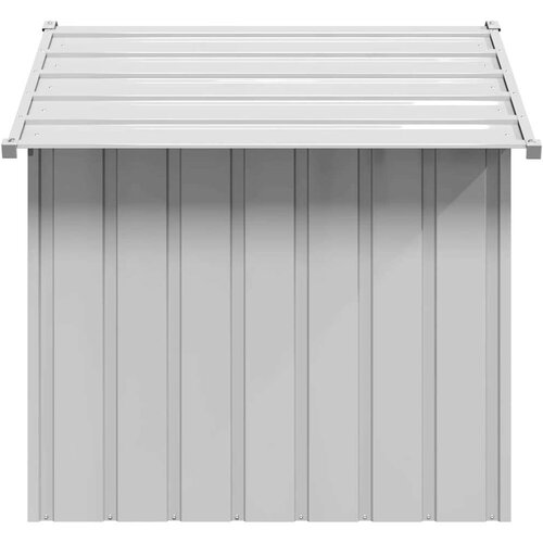 vidaXL Kućica za pse s krovom 131x101x102 cm pocinčani čelik Cijene