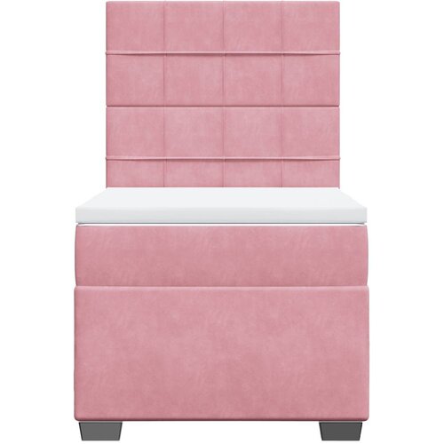 Box spring krevet s madracem ružičasti 100x200 cm bar&amp;scaron;unasti Slike