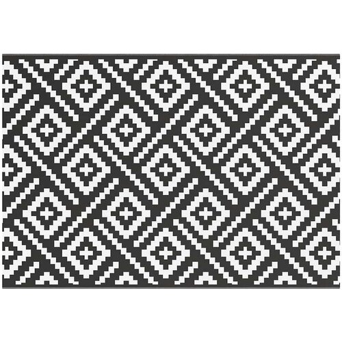 Maison Chic Zunanja Preproga, Rug bela in črna 160x230 cm PP, (22122714) Cene