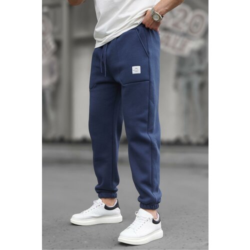 Madmext Navy Blue Pocket Detailed Men's Basic Sweatpants 6522 Slike