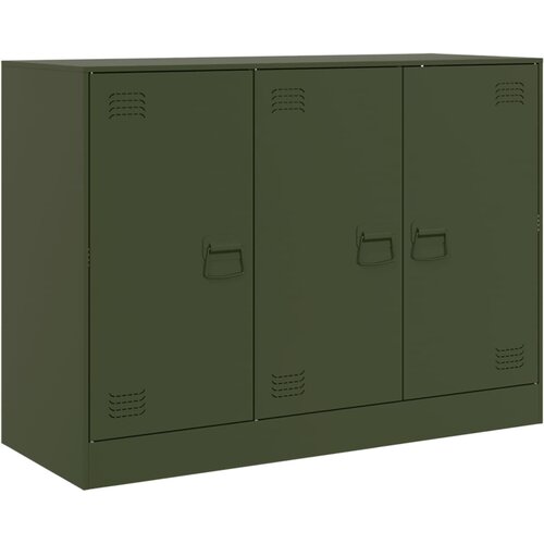 Maison Chic Komoda - Predalnik olivno zelena 99x39x73 cm jeklo, (21715763) Cene