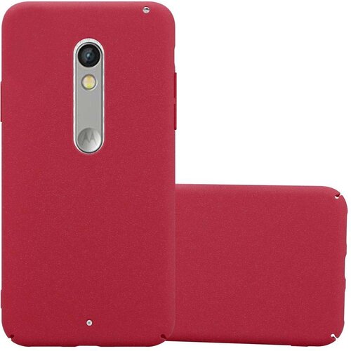 Cadorabo Case, združljiv z Motorolo v Frosty Red - Hard Case za&scaron;čitni pokrov v zmrznjenem videzu proti praskam in udarcem, (20562424) Cene