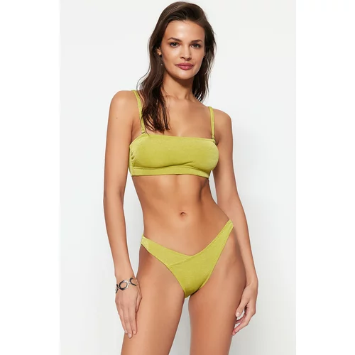 Trendyol Bikini Bottom - Green - Plain