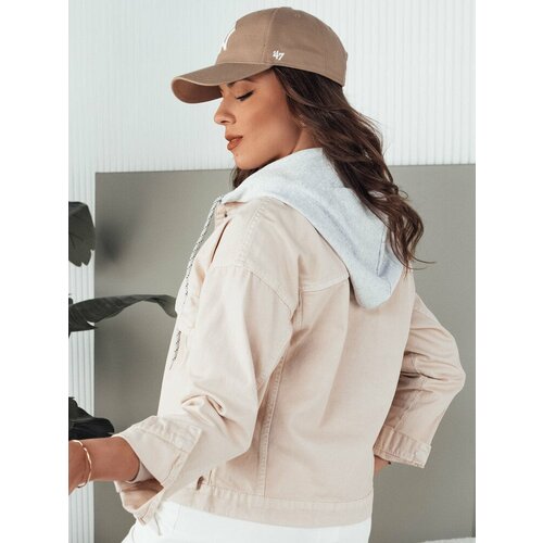DStreet ASFA women's denim jacket light beige Slike